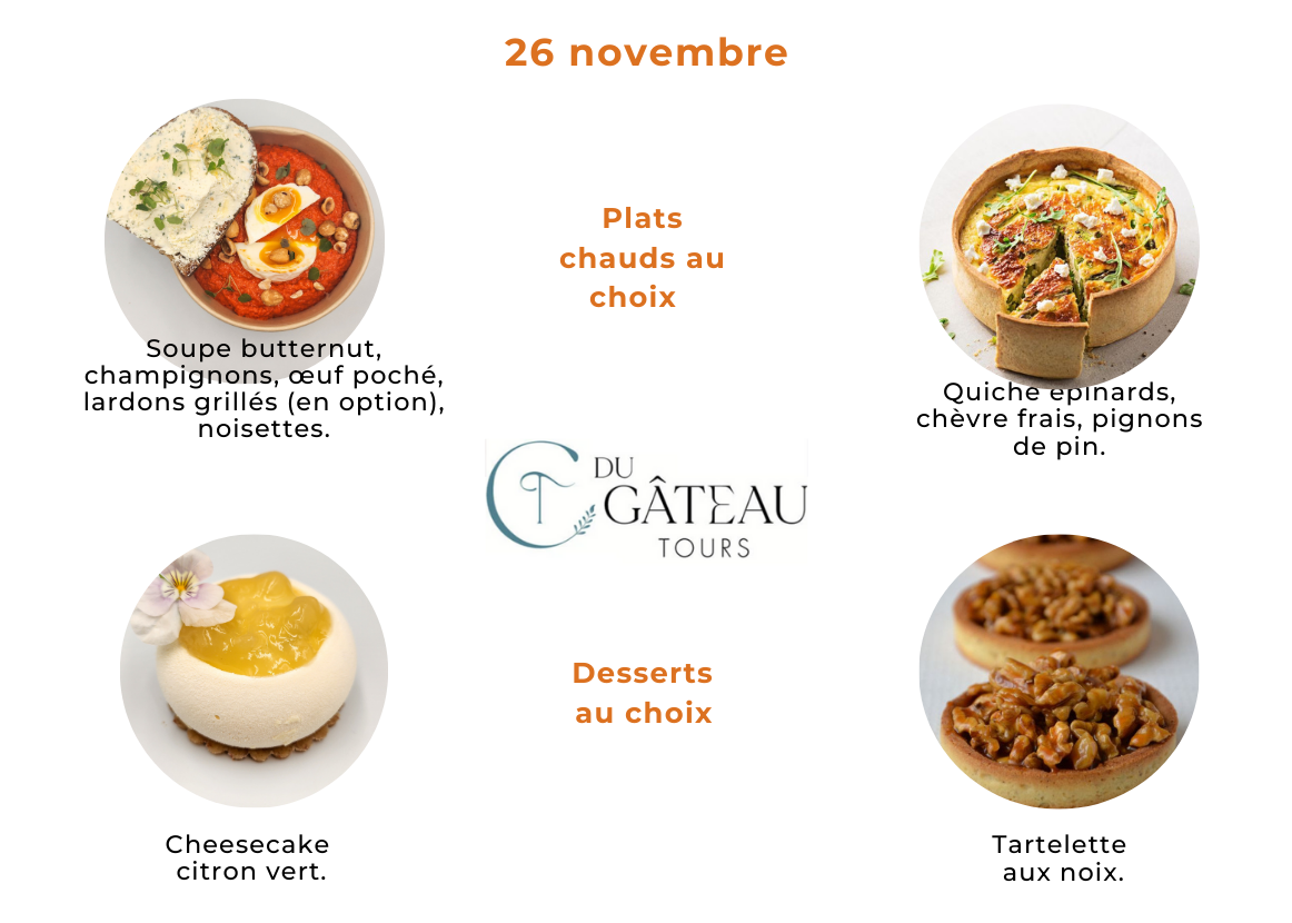 Menu 26 novembre